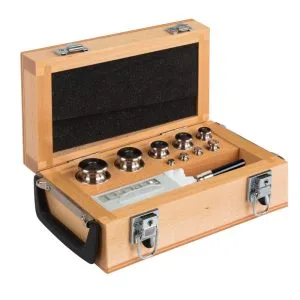 Greutăți cilindrice, set (1 mg - 1 kg), cutie de lemn, Radwag