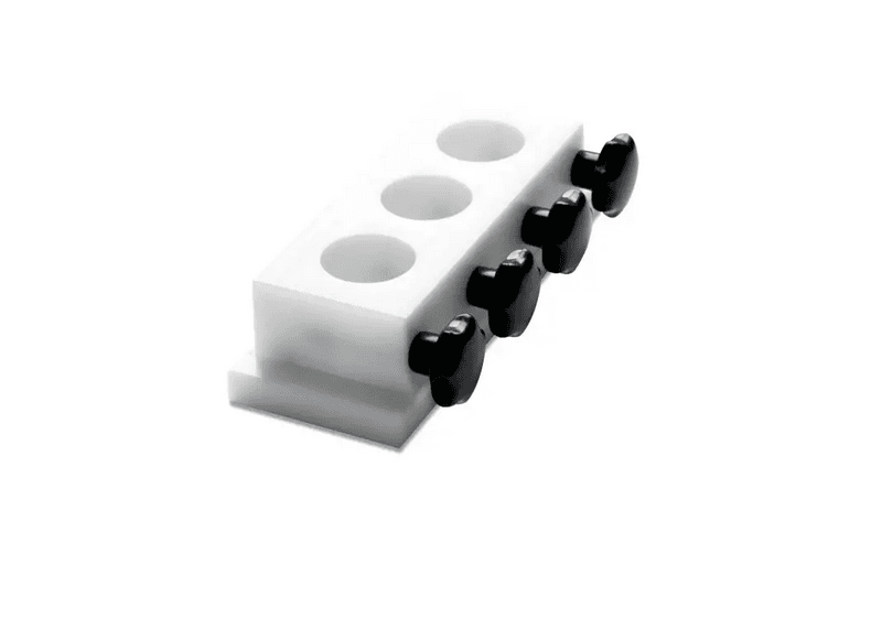 Tipare din plastic alb (Hakorit), pentru preparare probe din beton, FORM+TEST