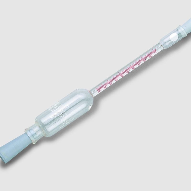Butirometru pentru lapte degresat 0-1% cu bulb deschis, Funke Gerber