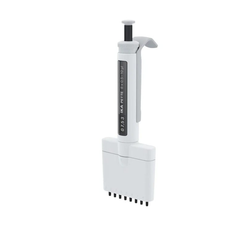 Pipetă IKA PETTE multi 8 x 0.5 - 10 µl, pentru transferul precis și repetabil al volumelor mici de lichid