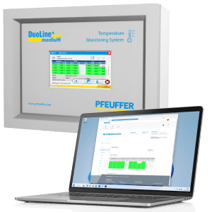 DuoLine STAR medium plus: sistem de monitorizare a temperaturii cu panou tactil , Pfeuffer