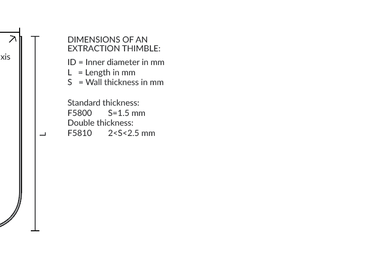 Mansoane de extracție din celuloză F5810 cu grosime dublă 2 - 2.5 mm