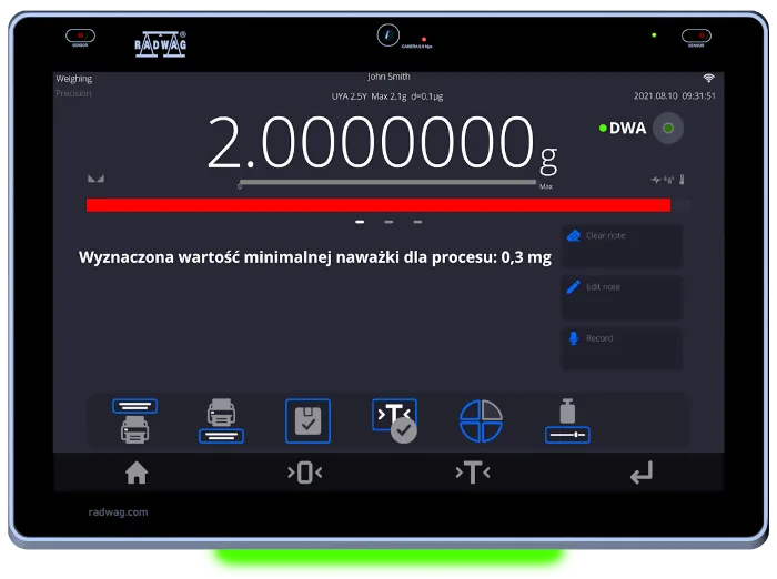 Microbalanță MYA 0.8/3.5Y - Precizie și funcționalități avansate, Radwag - Image 3