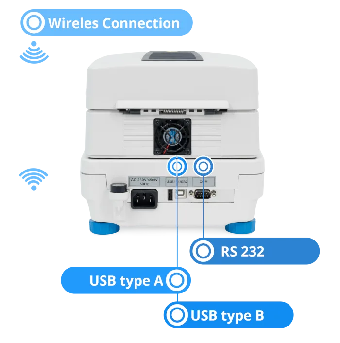 Analizor de umiditate MA 50/1.R.NS pentru probe mici, Radwag - Image 6