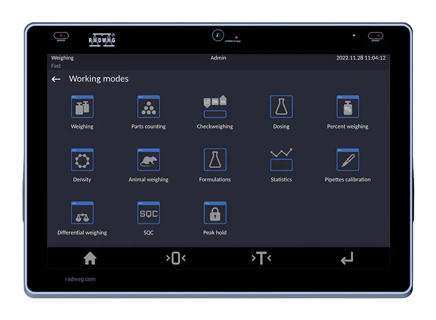 Balanța de precizie PS 600.5Y - ELLIPSIS cu ecran de 10 inch și verificare utilizator, Radwag - Image 13