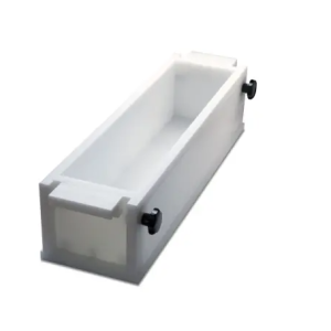 Set 3 bucăți tipar pentru prismă tip grindă 600 x 150 x 150 mm din plastic special alb, Form+Test
