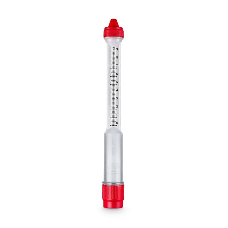 Butirometru 0-9%, PP-din polipropilena, necasant
