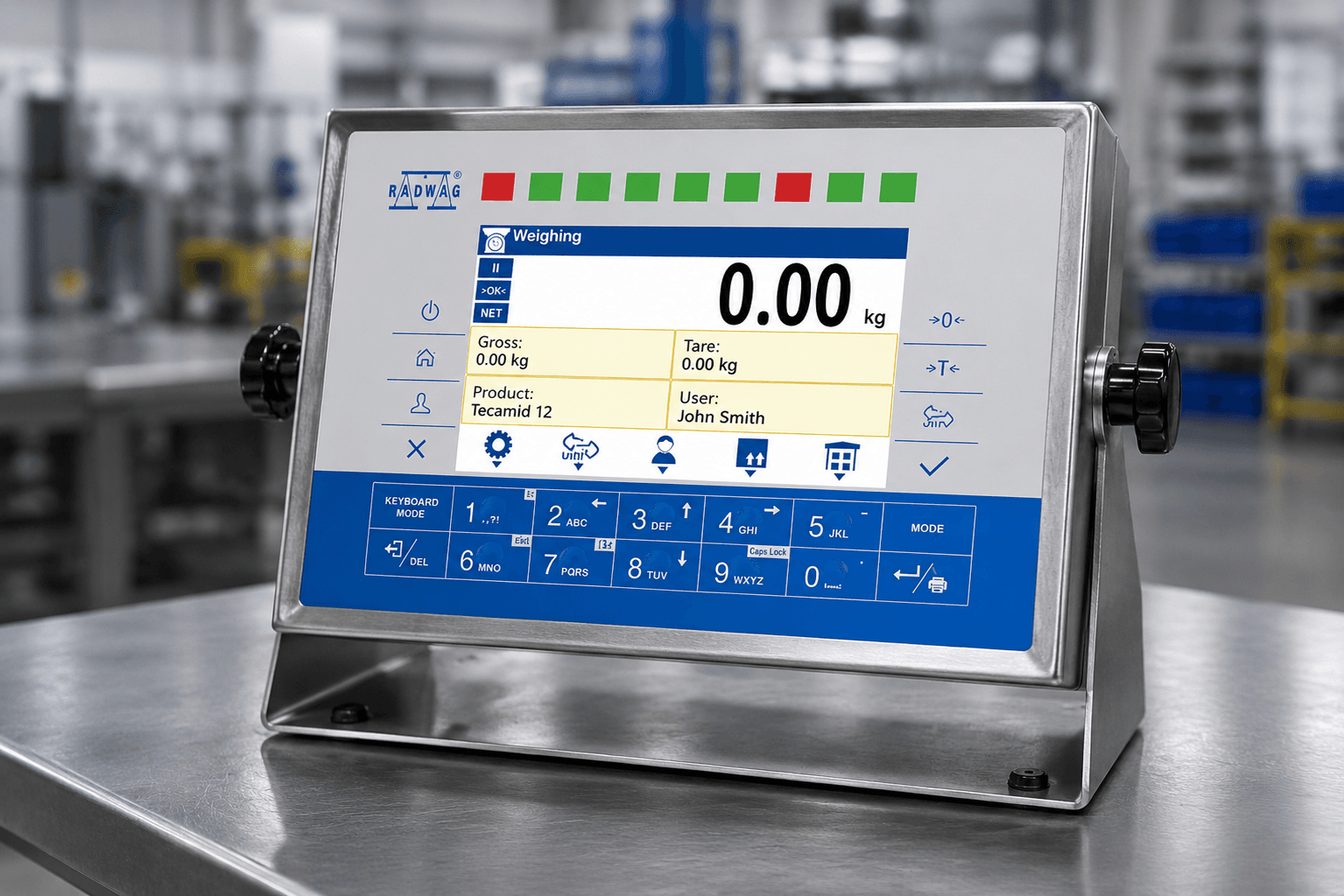 PUE HX7 de la RADWAG – Terminal de cântărire industrial pentru medii dificile
