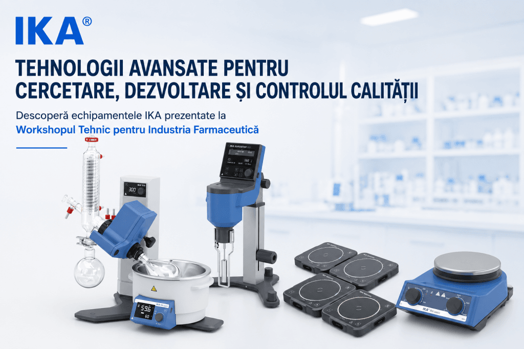 IKA aduce cele mai noi tehnologii de laborator la Workshopul pentru Industria Farmaceutică