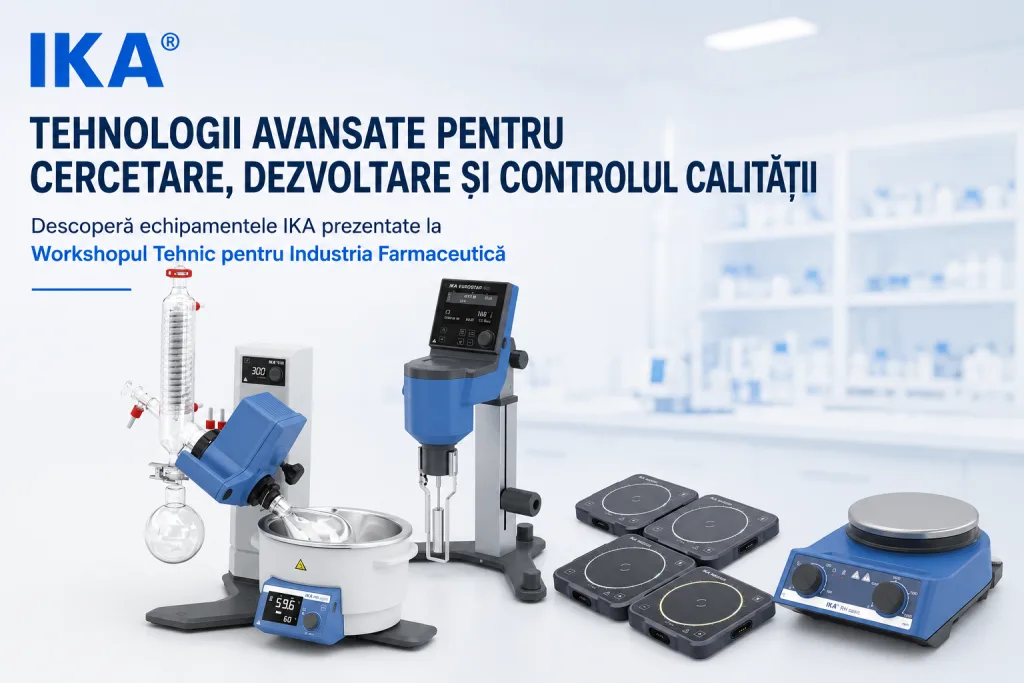 IKA aduce cele mai noi tehnologii de laborator la Workshopul pentru Industria Farmaceutică