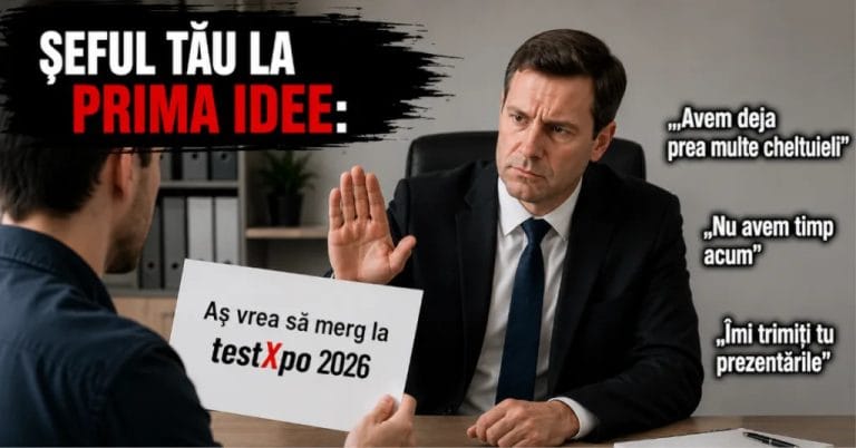 Cum să îți convingi șeful să te lase la testXpo 2026
