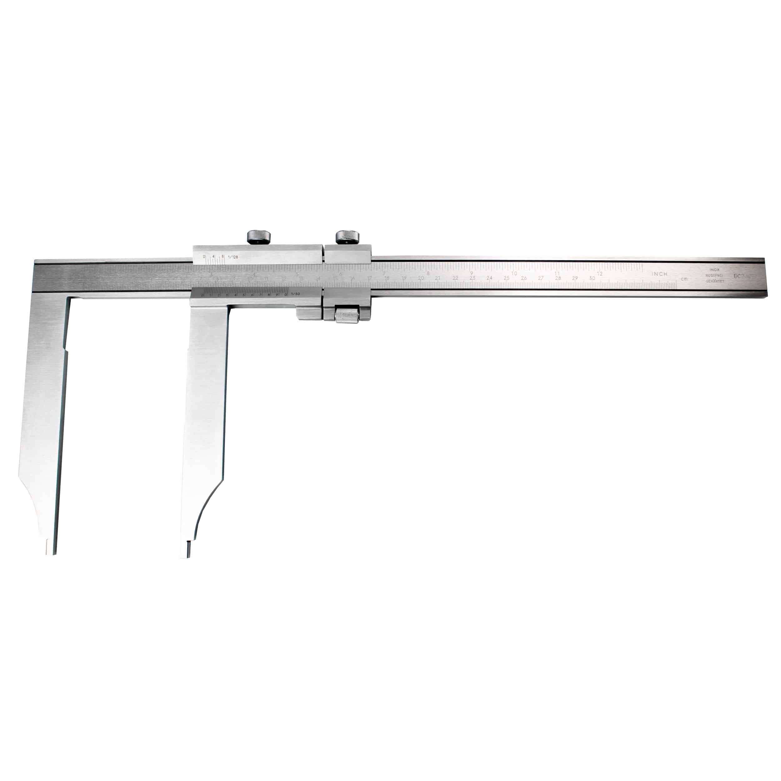 Șubler vernier monobloc din oțel inoxidabil 1/50 cu reglare fină SA011
