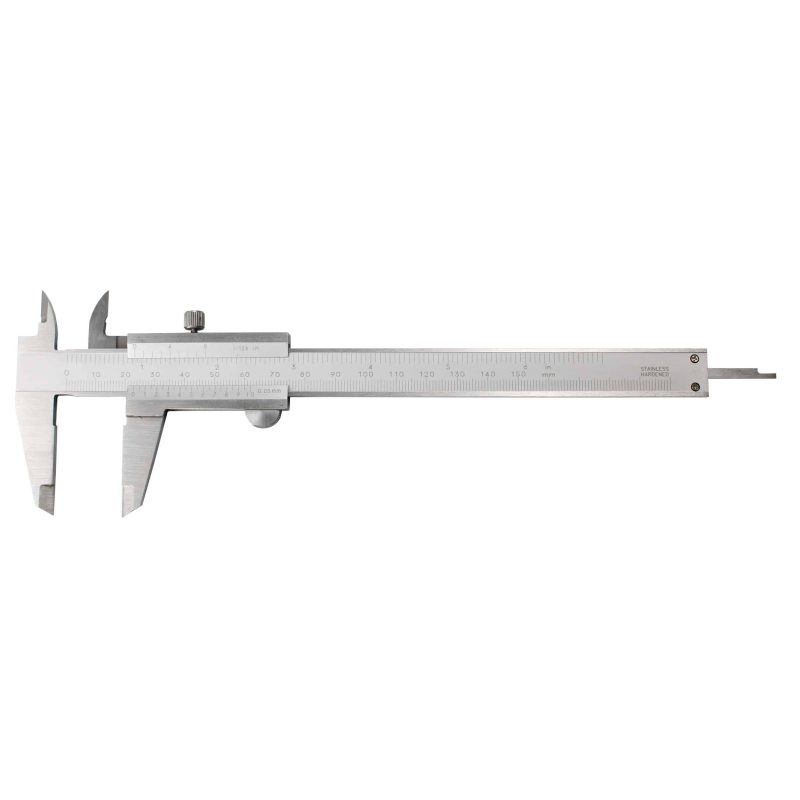 Șubler vernier monobloc din oțel inoxidabil 1/20 cu blocare cu șurub
