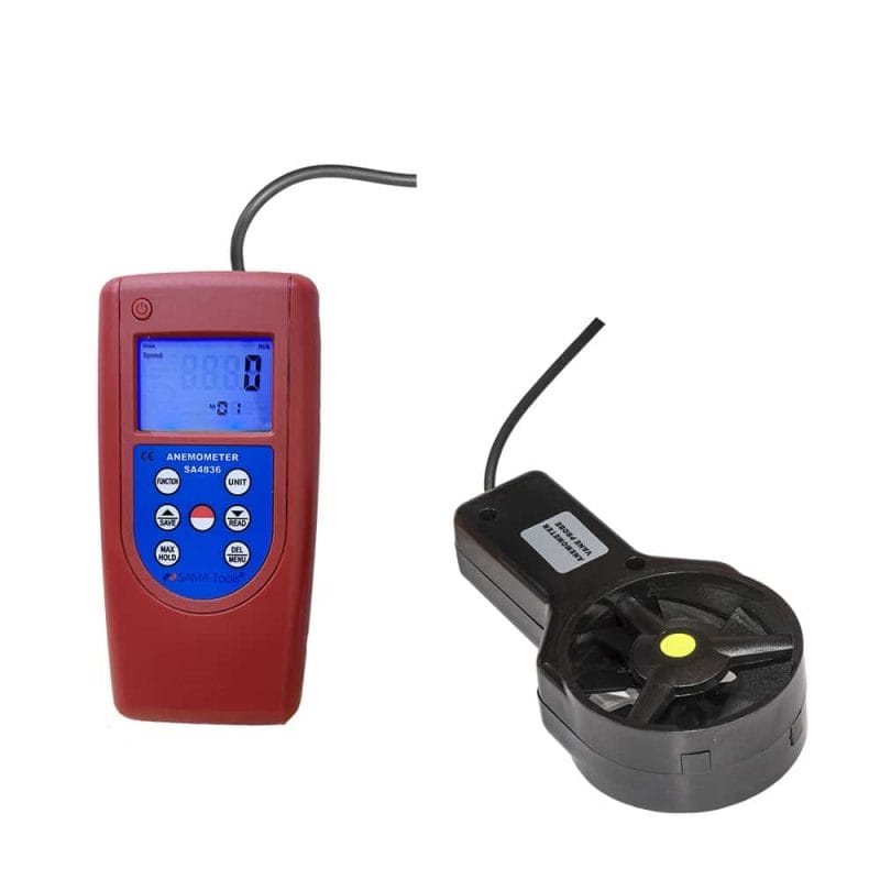 Anemometre digitale pentru măsurarea vitezei aerului și a debitului SA4836V