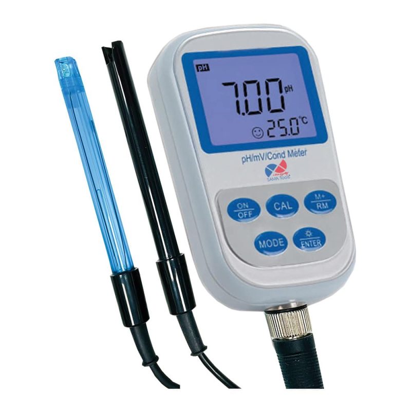 Contoare portabile de pH și conductivitate cu sonde externe SAPC290