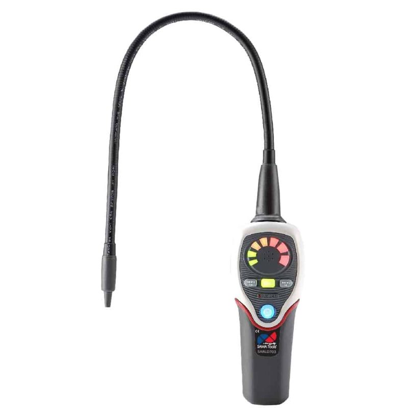 Detector de scurgeri de agent frigorific pentru sisteme de aer condiționat și frigorifice