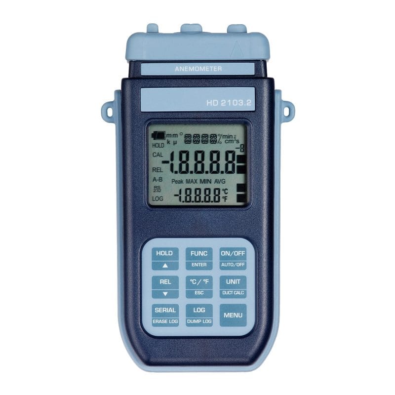 Termometru anemometru cu datalogger portabil