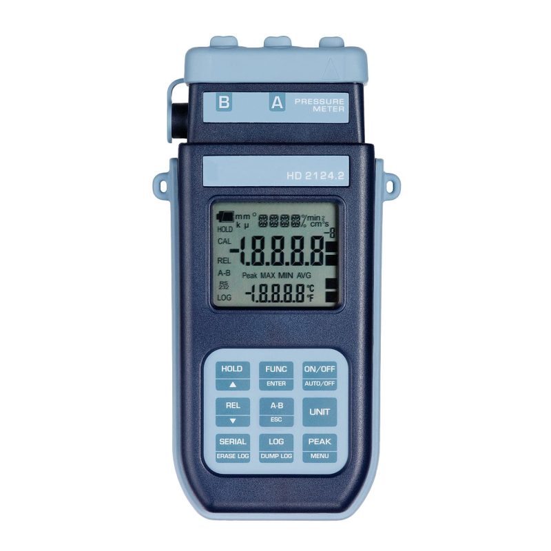 Manometru-termometru datalogger cu intrare dublă