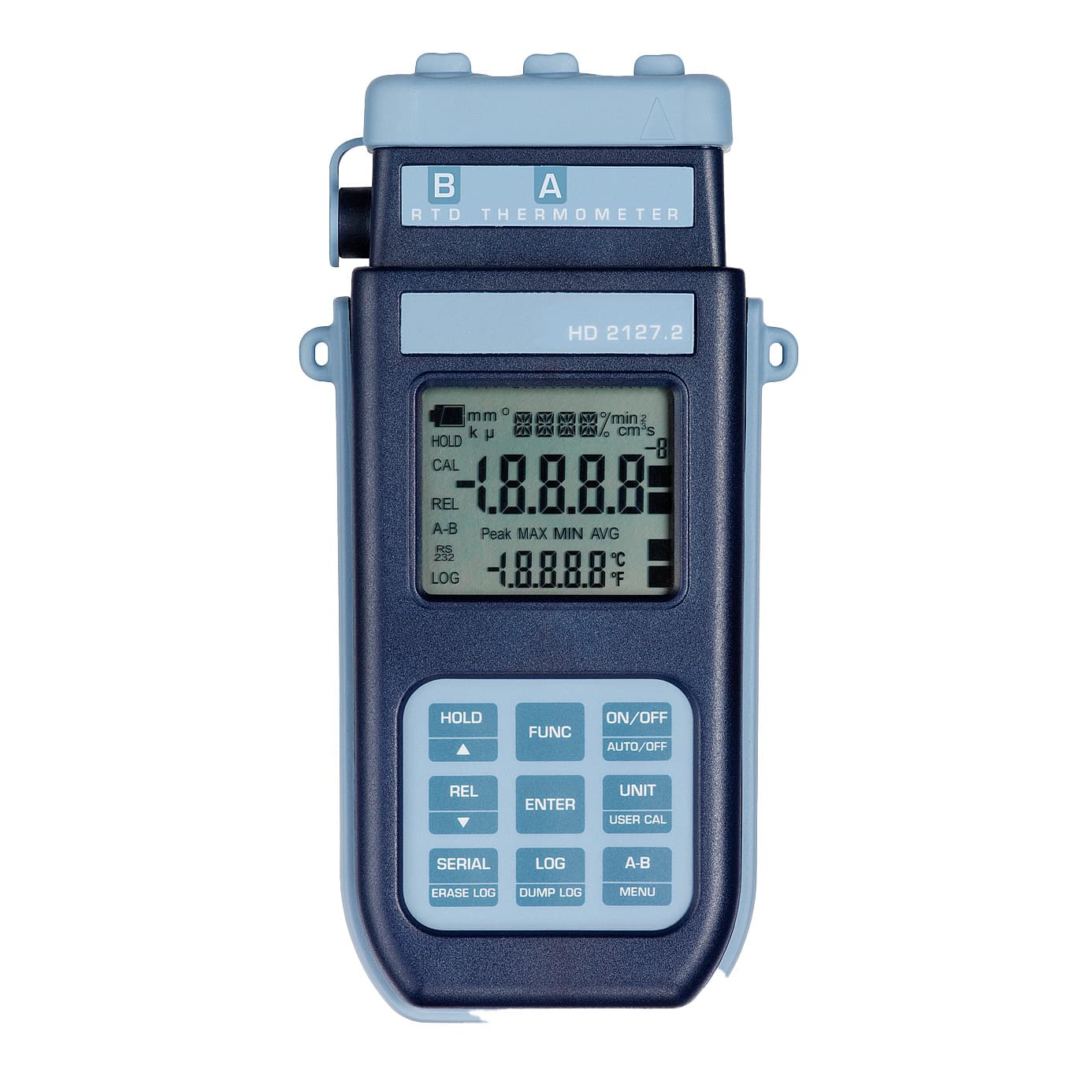 Termometru datalogger Pt100/Pt1000 cu intrare dublă