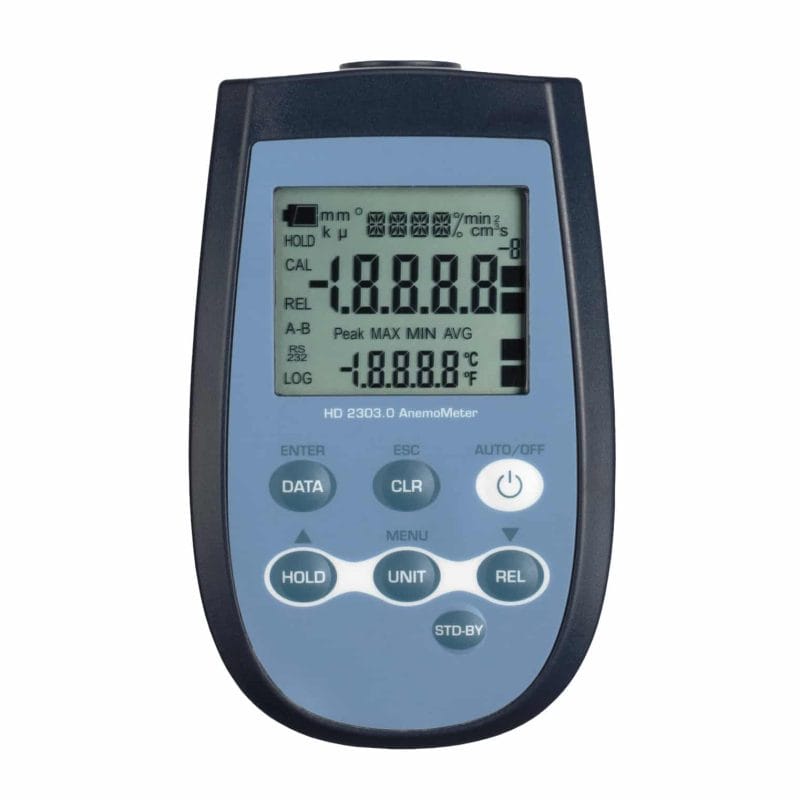 Termometru anemometru portabil pentru viteza aerului