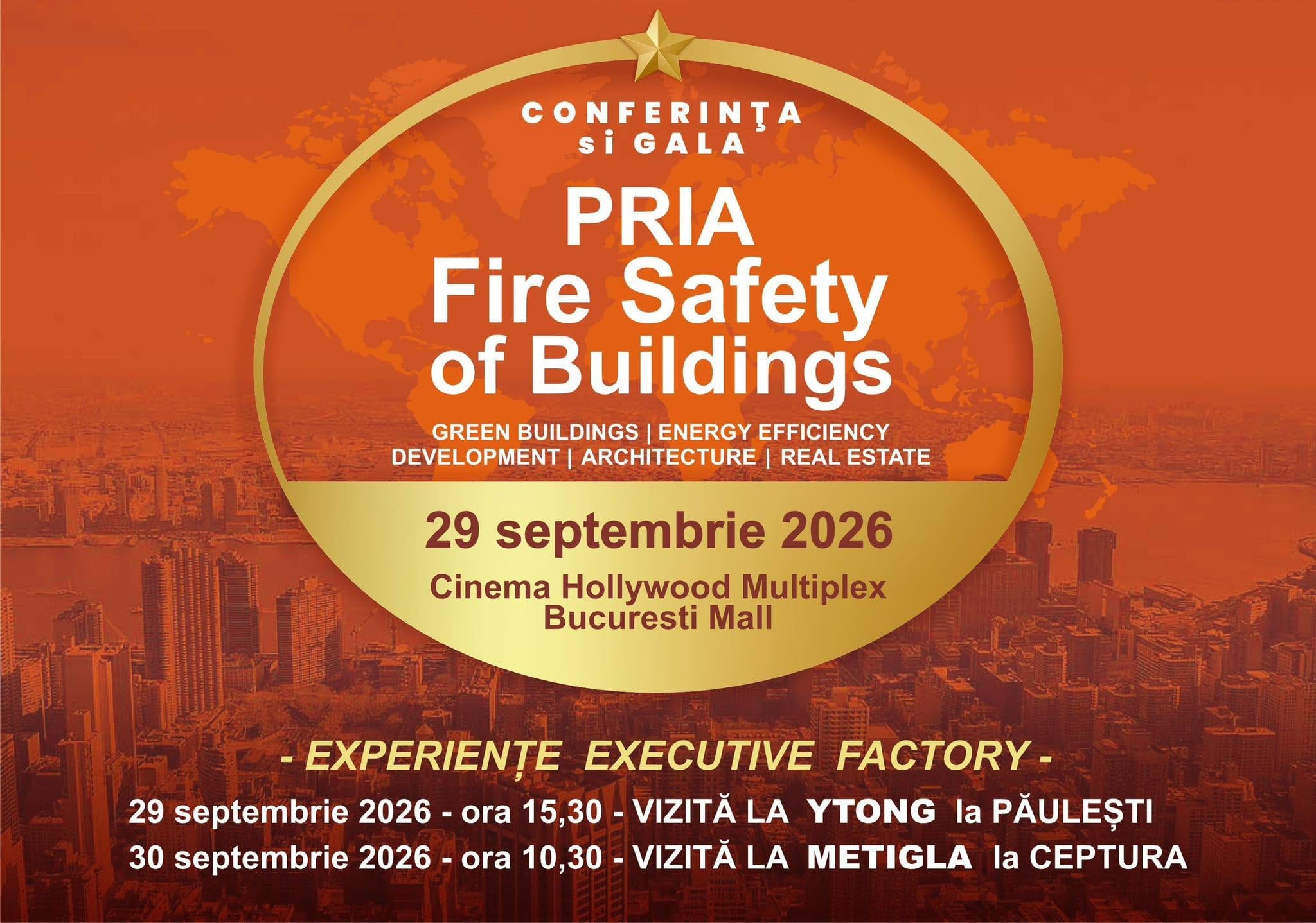 SARTOROM este Partener Principal al conferinței PRIA Fire Safety of Buildings 2026