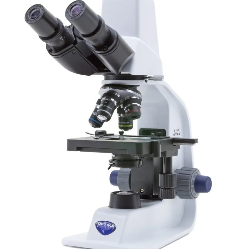 Microscop binocular digital cu câmp luminos, mărire 1000x, obiective PLAN pentru imagine plană, senzor digital pentru captură imagine și video, baterii reîncărcabile, conectivitate USB