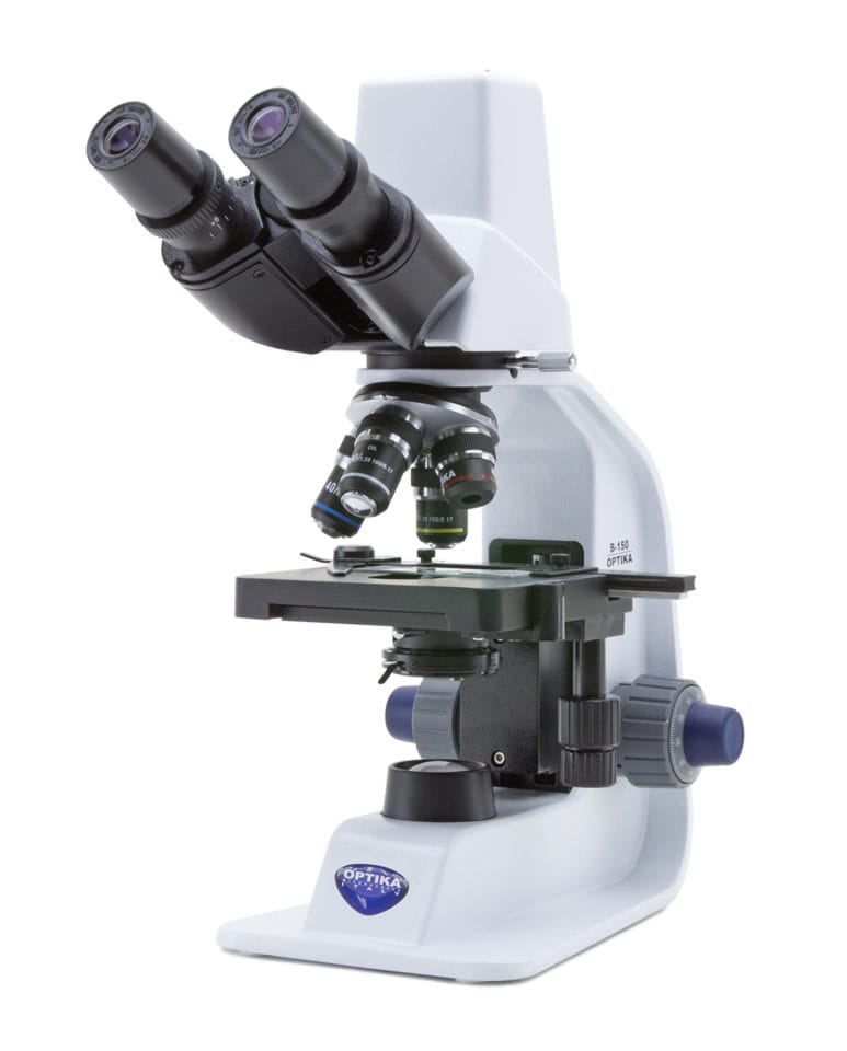 Microscop binocular digital cu câmp luminos, mărire 1000x, obiective PLAN pentru imagine plană, senzor digital pentru captură imagine și video, baterii reîncărcabile, conectivitate USB