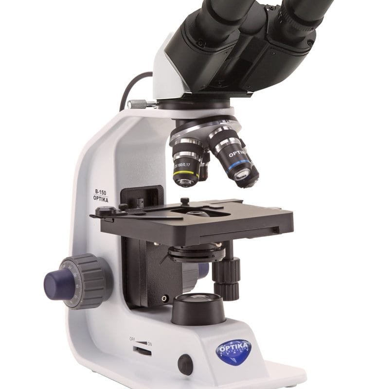 Microscop binocular cu câmp luminos, mărire 1000x, obiectiv standard, oculare binoculare pentru observație detaliată