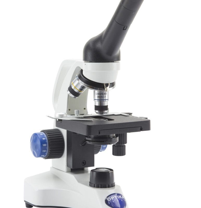 Microscop monocular cu câmp luminos, mărire 400x, baterii reîncărcabile (nu sunt incluse)
