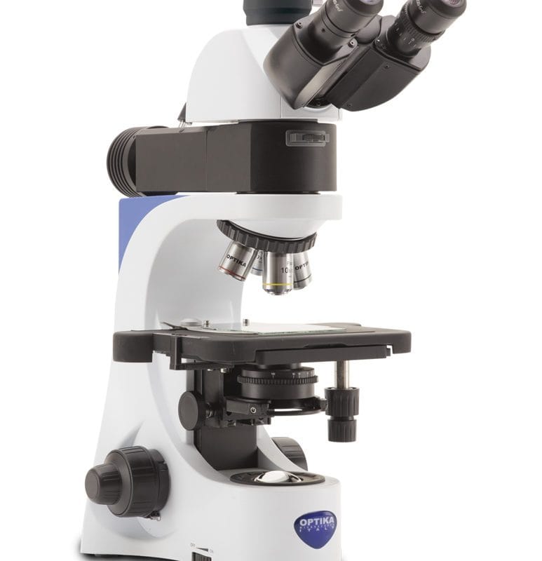 Microscop trinocular metalurgic B-380, mărire 500x, obiective IOS PLAN MET, iluminare reflectată pentru inspecție structuri metalice și suprafețe