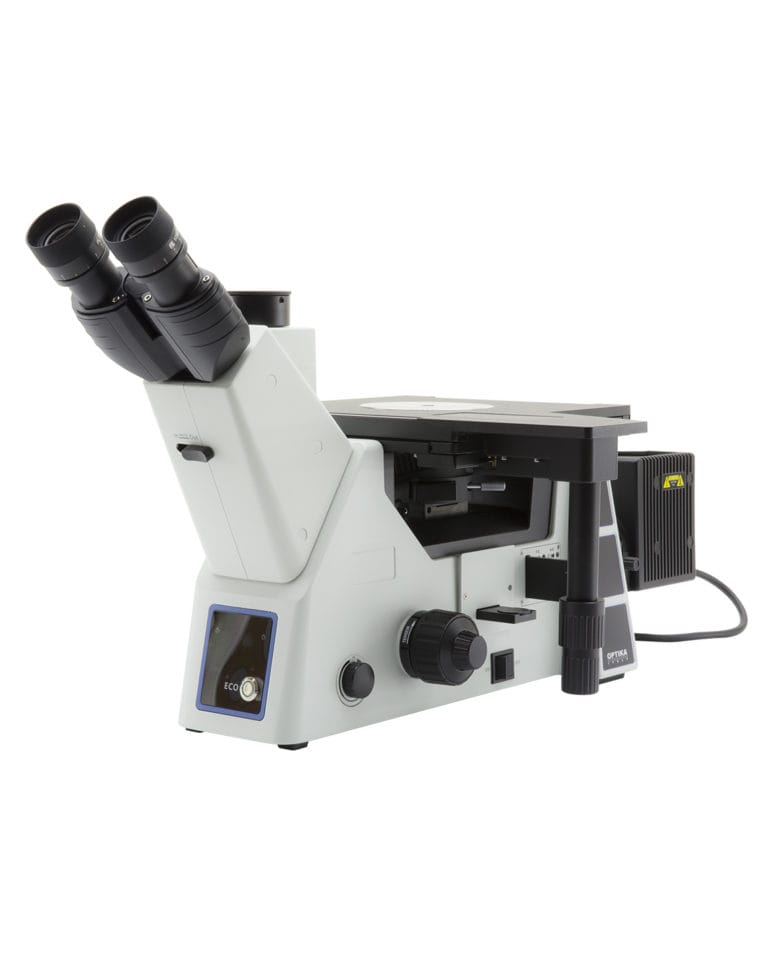 Microscop metalurgic invertat IM-5 cu iluminare în câmp luminos și câmp întunecat, cu slot DIC (contrast de interferență diferențiat), oculare IOS de lungă distanță de lucru, fără obiective incluse, pentru investigații metalografice avansate - imagine 2