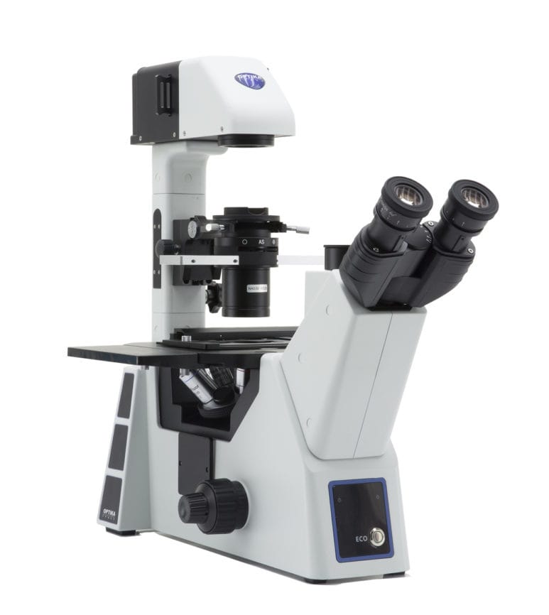 Microscop de cercetare invertat IM-5 cu contrast de fază, oculare de lungă distanță de lucru plan-achromate IOS, fără obiective incluse în livrare, pentru aplicații biologice și medicale avansate - imagine 3
