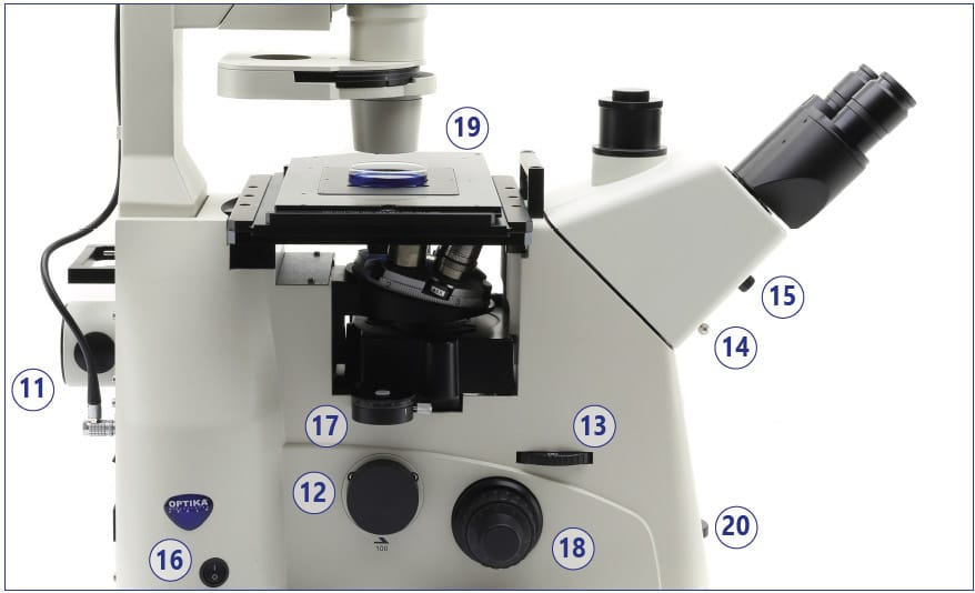 Microscop de cercetare invertat IM-7, oculare de lungă distanță de lucru plan-achromate IOS, fără obiective incluse în livrare, platformă modulară pentru aplicații de cercetare avansate în biologie, medicină și materiale - imagine 5