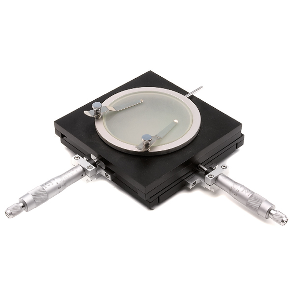 Platou mobil cu șuruburi micrometrice, diametru 95 mm