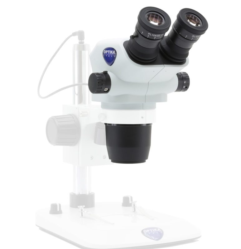 Cap stereomicroscop biniociular SZ cu buton de clic, mărire 6,7x-45x, raport de zoom 6,72:1