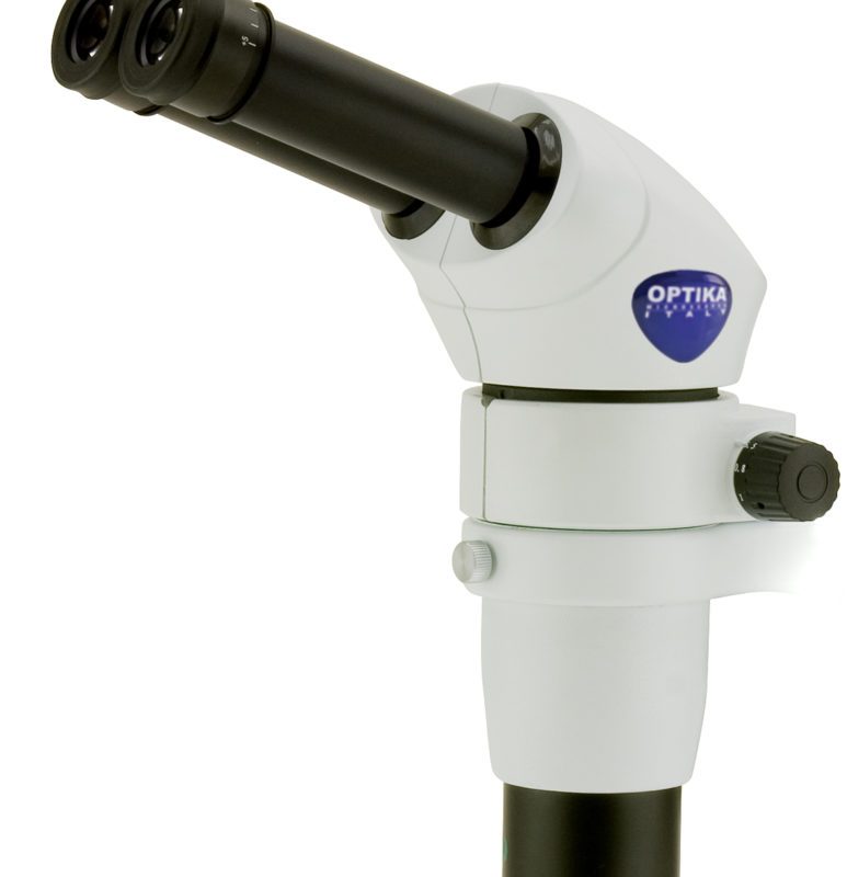 Cap stereomicroscop SZP CMO cu zoom continuu 8x-50x, raport de mărire 6.25:1, binocular, pentru observații macroscopice și microscopice în aplicații de laborator și inspecție