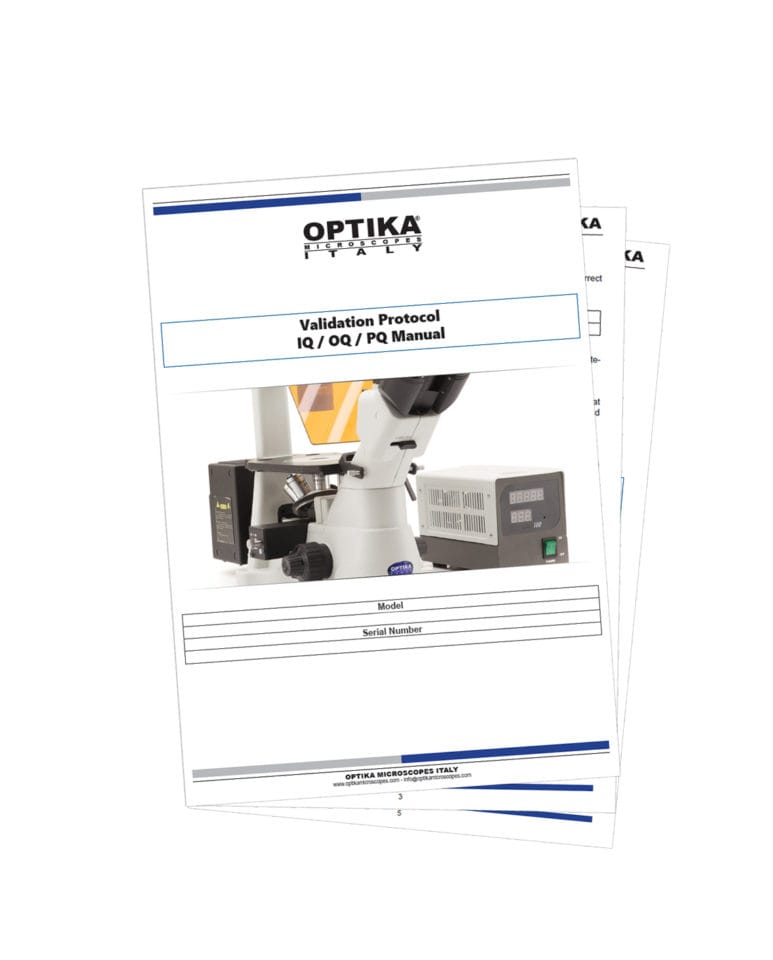 Manual de validare IQ/OQ/PQ pentru microscop B-510, conformitate GxP, protocol complet de calificare și performanță